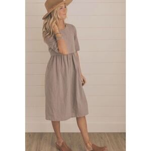 Roolee Mom Cherie Textured Dress Nursing Maternity